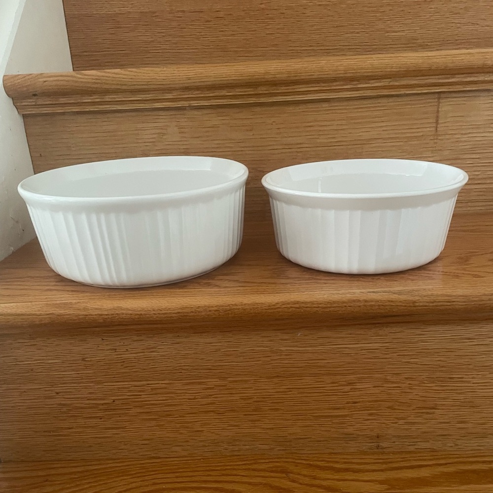 Corningware White Round Baking Dish Set